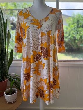 Ava Sky Dress Malta - Yellow Palawan